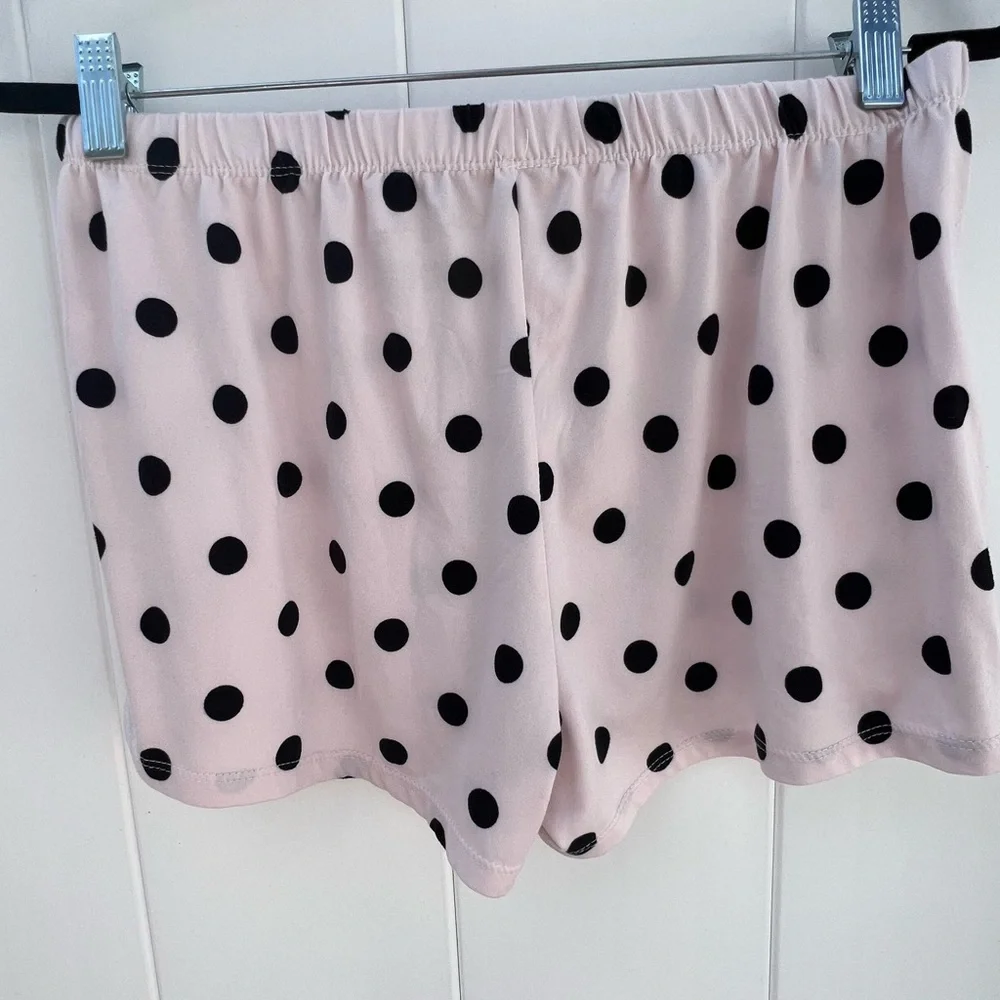 Pajama set cami and shorts pink polka dots - Picture 4 of 8